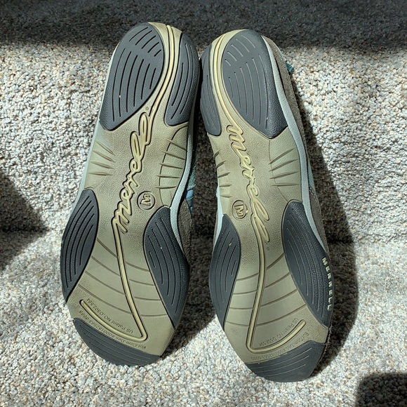 Merrell Blue & Gray Zip Close Suede Walking Shoes - Picture 7 of 7